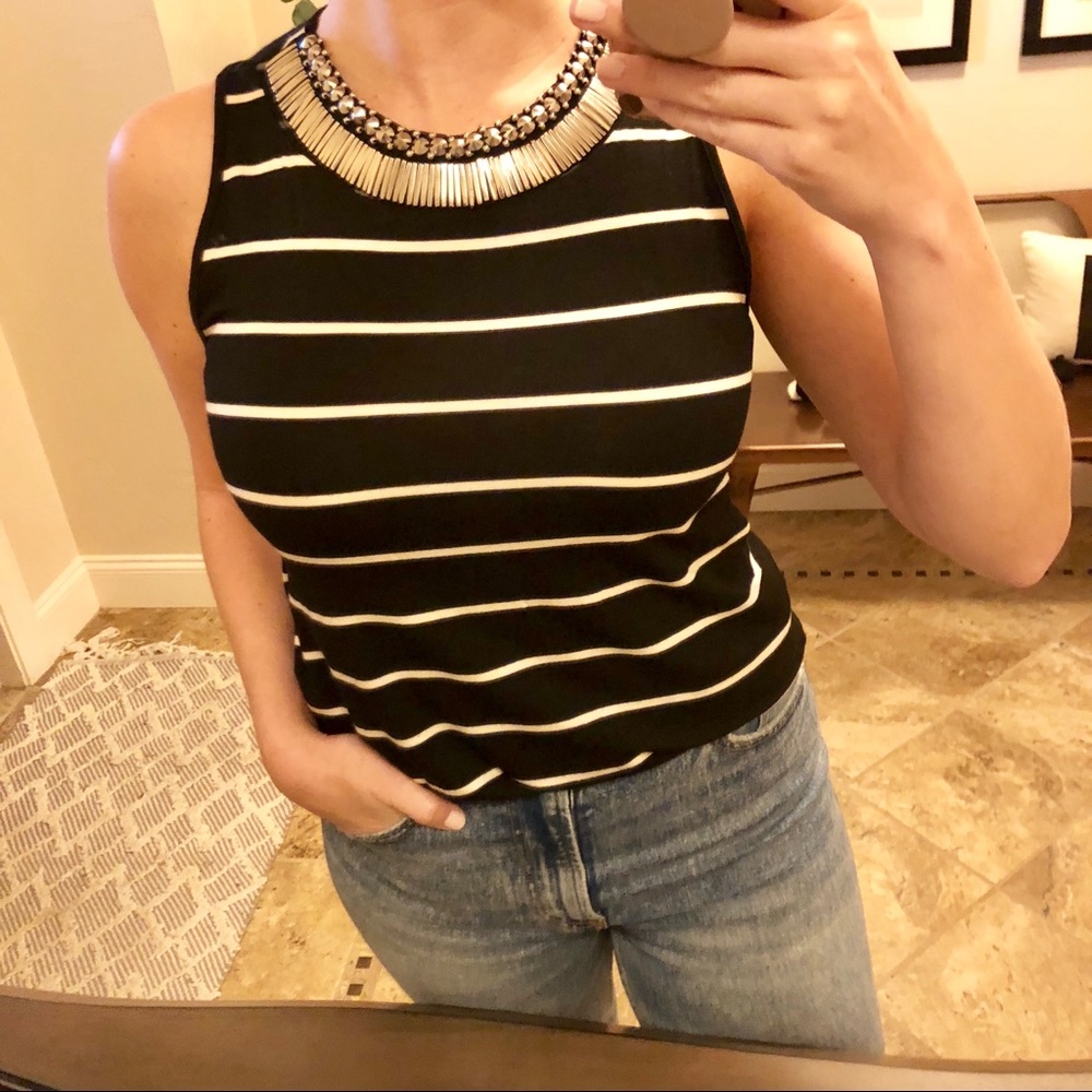 Embellished Knit Tank